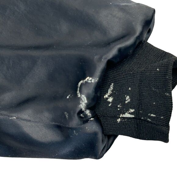 Vintage 90s IBEW Local 383 Satin Jacket Glen Ellyn Illinois Union Black XXL 2XL - Picture 5 of 13